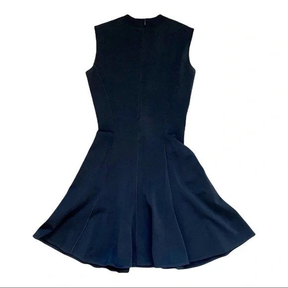 ALAIA Black Body Con Dress with Flowy Skirt. - Picture 5 of 9